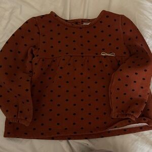 Carter's Brown Polka Dot Kids Top
